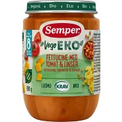 Fettucine med tomat & linser Från 8 Mån Ekologisk 190g KRAV Semper