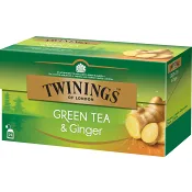 Grönt te & Ingefära 25-p Twinings