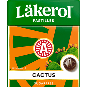 Halstabletter Cactus 25g Sockerfri Läkerol