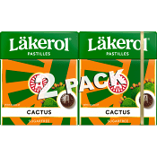 Halstabletter Cactus Sockerfri 2-p 50g Läkerol