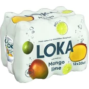 Vatten Kolsyrat Mango Lime 33cl 12-p Loka