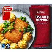 Färdigmat Fisk med topping potatismos & ärtor Fryst 390g Findus