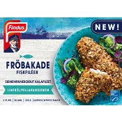 Fröbakade fiskfiléer, linfrö & solrosfrön MSC 220g Findus