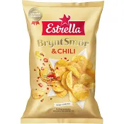 Chips Brynt smör & chili 275g Estrella
