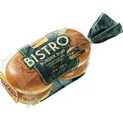 Hamburgerbröd Bistro Brioche 4-p Mjölkfri 280g Korvbrödsbagarn