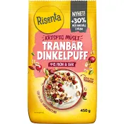 Krispig Müsli Tranbär Dinkelpuff 450 g Risenta