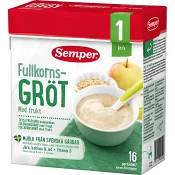 Fullkornsgröt Frukt Från 1år 16 port 530g Semper