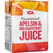 Apelsin & röd grapefrukt Koncentrat 2dl ICA