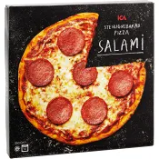 Stenugnsbakad pizza Salami Fryst 350g ICA