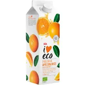 Apelsinjuice Nypressad med fruktkött Ekologisk 1l ICA I love eco