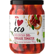 Soltorkade tomater Ekologisk 135g ICA I love eco