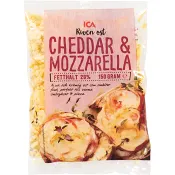 Riven Cheddar/Mozzarella 28% 150g ICA