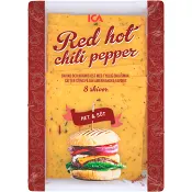 Ost Red Hot chili pepper skivad 20g 8-p ICA