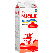 Standardmjölk Extra lång hållbarhet 3% 1,5l ICA