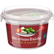 Crème fraiche Lätt Tomat & Basilika 11% 2dl ICA