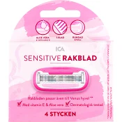 Rakblad Sensitive 5-blad 4-p ICA