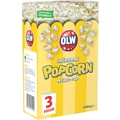 Popcorn Smörsmak Micropop 3-p 240g OLW
