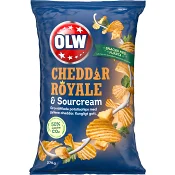 Chips Cheddar Royal & Sourcreme 275g OLW