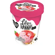 Glass Happy strawberry Ekologisk 500ml Lily & Hanna's Rawfood Ice Dream