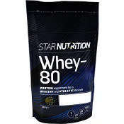 Proteinpulver Whey-80 Choklad 1kg Star Nutrition