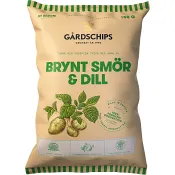 Potatischips Brynt Smör & Dill 150g Gårdschips