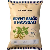 Potatischips Brynt smör & havssalt 150g Gårdschips