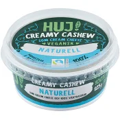 Färskost Vegansk Creamy Cashew Naturell 125g Huj