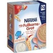Fullkornsgröt Yoghurt & äpple 12m 480g Nestle