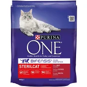 Kattmat Oxkött & vete för steriliserade katter 800g Purina ONE