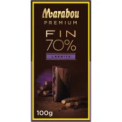 Chokladkaka Premium 70% kakao Saltlakrits 100g Marabou
