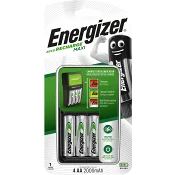 Batteriladdare AA-AAA Maxi Inklusive 4st batterier Energizer