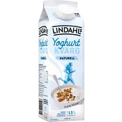 Yoghurtkvarg 1,5% Fetthalt Naturell 1l Lindahls