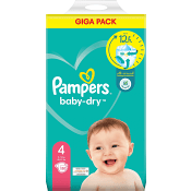 Blöjor Baby Dry 4 9-15kg Giga pack 120-p Pampers