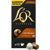 Kaffekapslar Lungo 10 Estremo 10-p L'Or