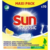 Maskindisktabletter 70-p Sun