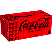 Läsk Zero Miniburk 8x15cl Coca-Cola