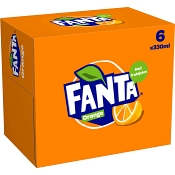 Läsk Orange 33cl 6-p Fanta