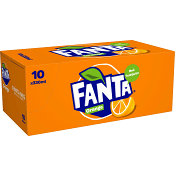Läsk Orange Fanta 33cl 10-p