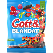 Godis Gott & Blandat favorit mix 190g Malaco