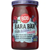 Sylt Bara bär frukt & Blåbär hallon 310g BOB