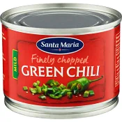 Hackad Green chili Mild 113g Santa Maria