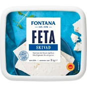 Fetaost Original skivad 1kg Fontana