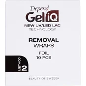 Gel iQ Removal Wraps Foil 10-p Depend