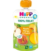 Smoothie Hippis Äpple mango & persika 4mån Ekologisk 100g HiPP
