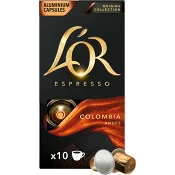 Kaffekapslar Espresso Colombia 10-p L'Or