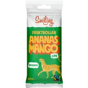 Fruktbollar Mango Ananas Lime 40g Smiling