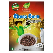 Choco corns Fullkornsmajspuffar med choklad Glutenfri 375g Naturens skafferi