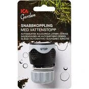 Snabbkoppling med vattenstopp ICA Garden