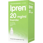 Ipren Barn från 6 månader Oral suspension 20mg/ml 100ml