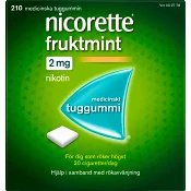 Nicorette Fruktmint Medicinskt tuggummi 2mg 210-p